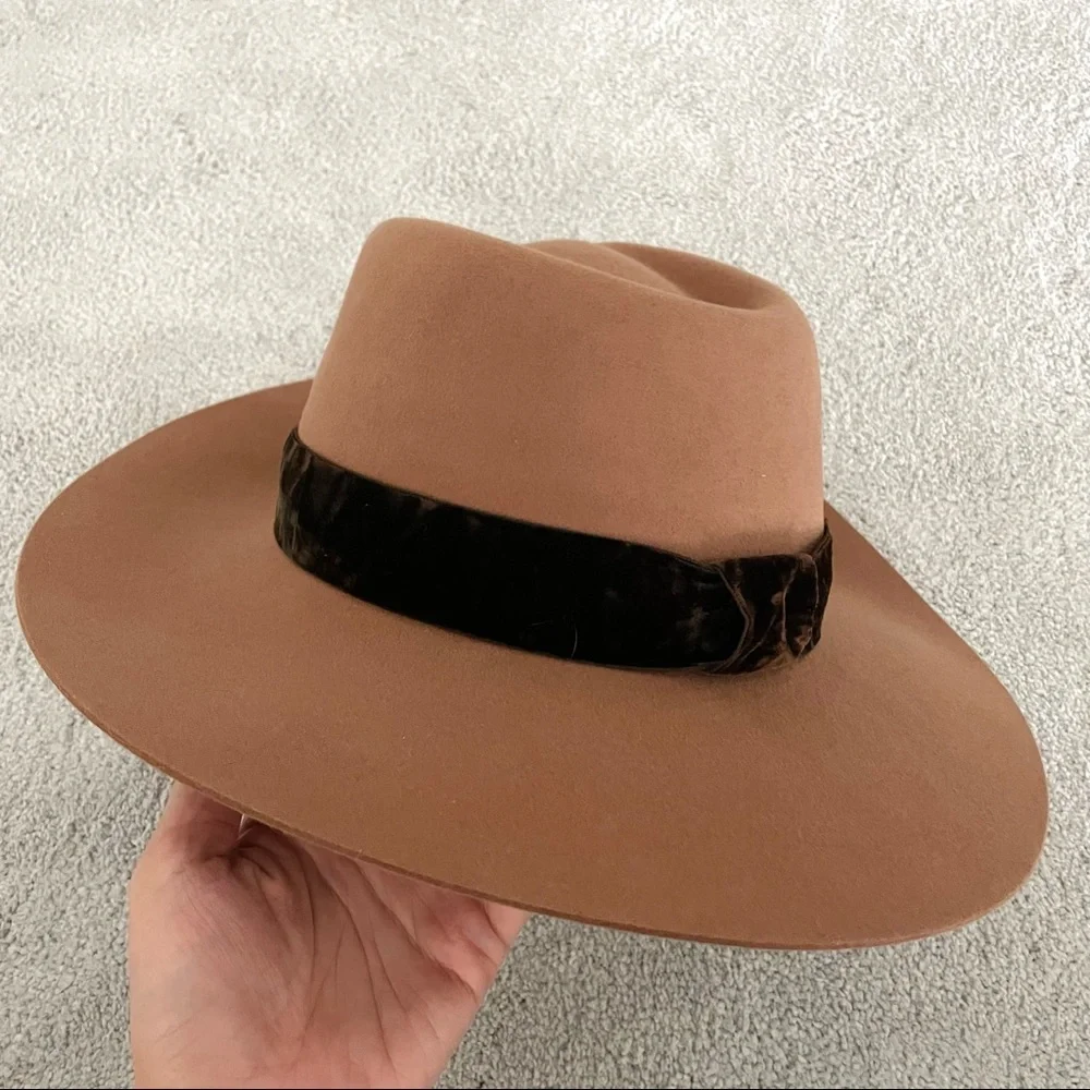 NWT Maison Michel Charles Rabbit‎ Fur Felt Fedora